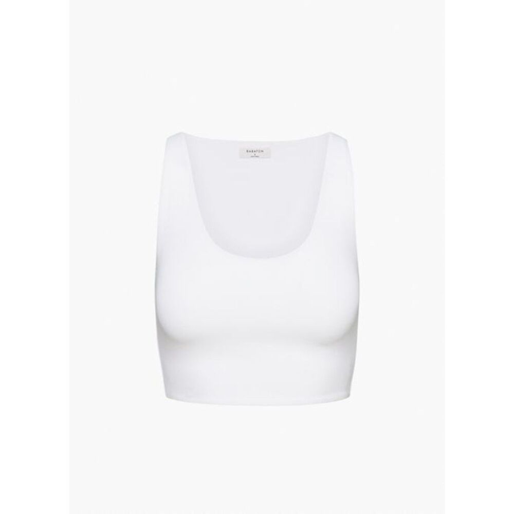 Babaton CONTOUR SCOOPNECK TANK - White